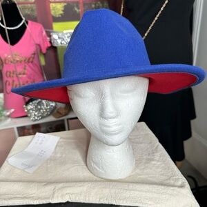 Chic Blue and Red Women's Hat